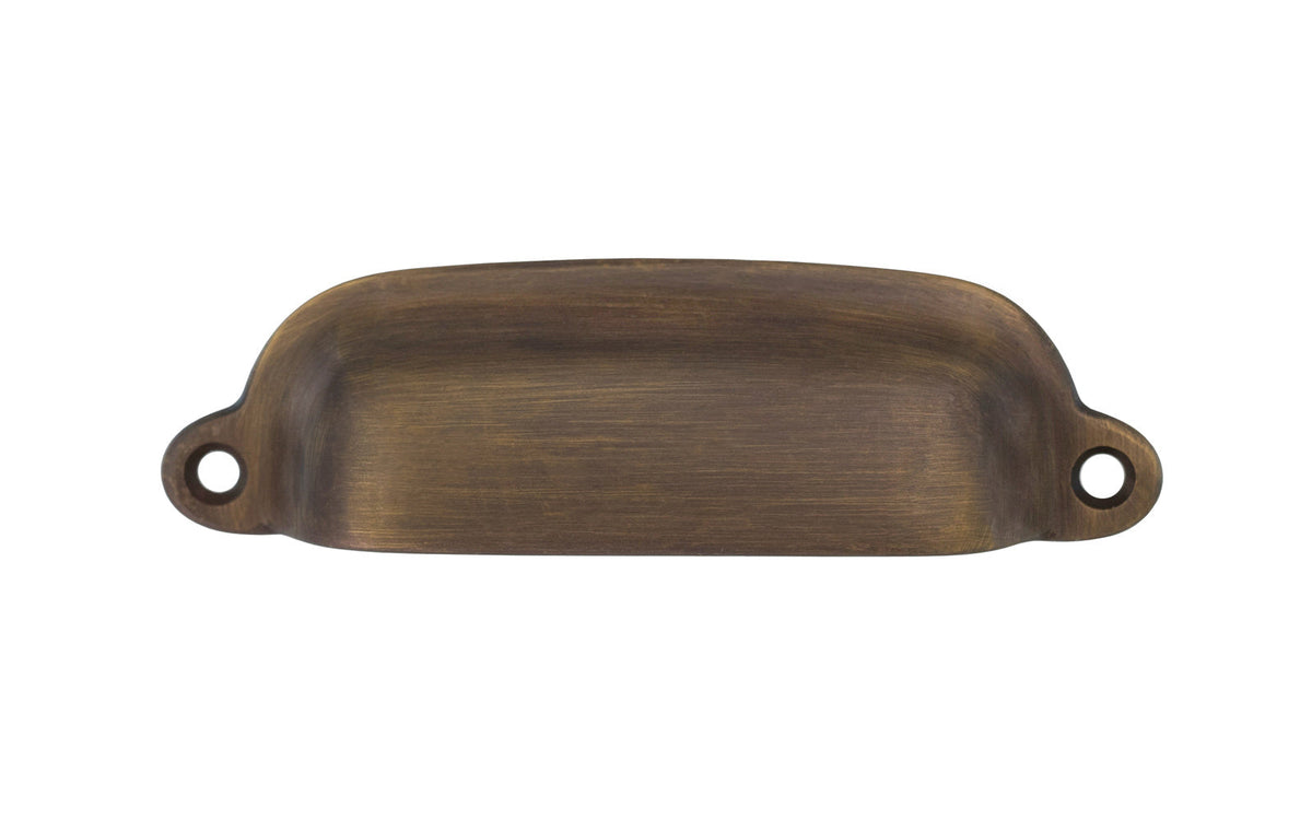 Alvarez Hardware – Classic Solid Brass Bin Pull – 3-3/8" On Centers