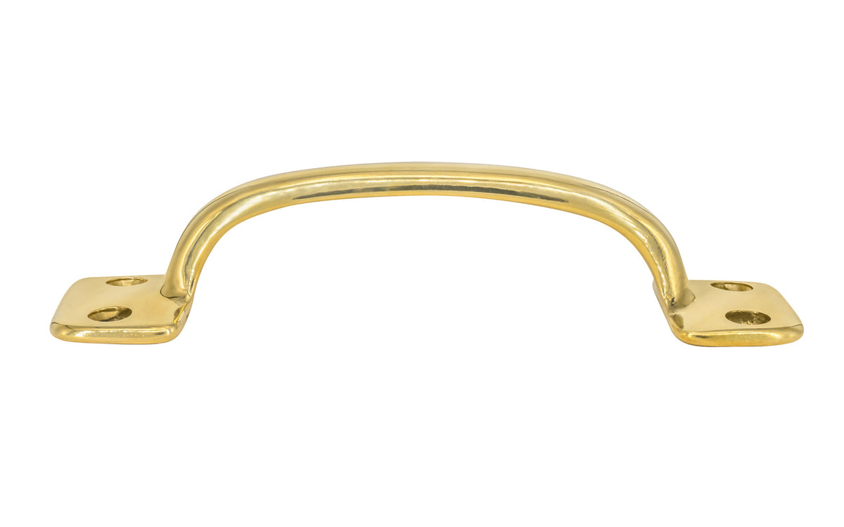 Alvarez Hardware – Classic Solid Brass Handle Pull – 4-Inch Centers
